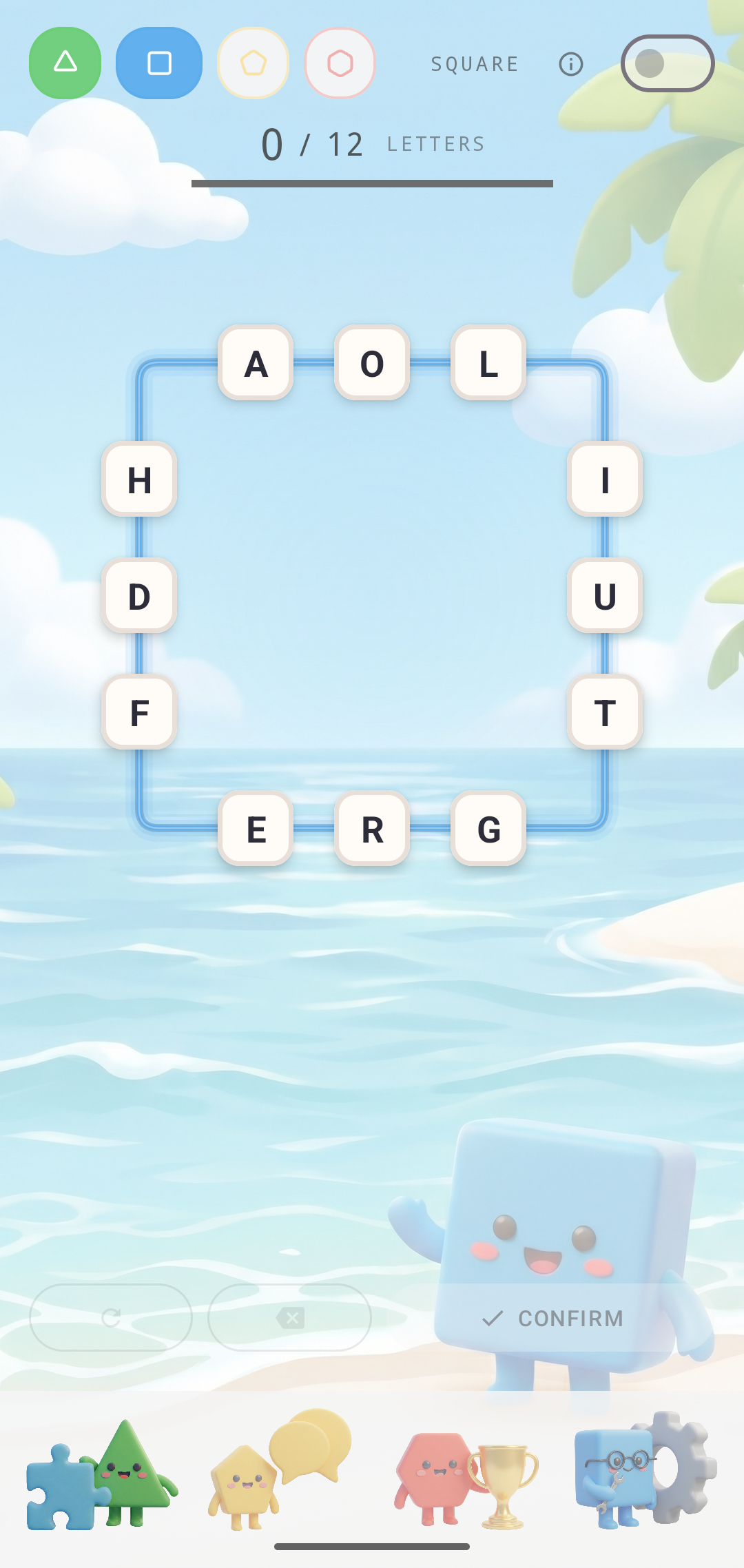 Square puzzle screenshot